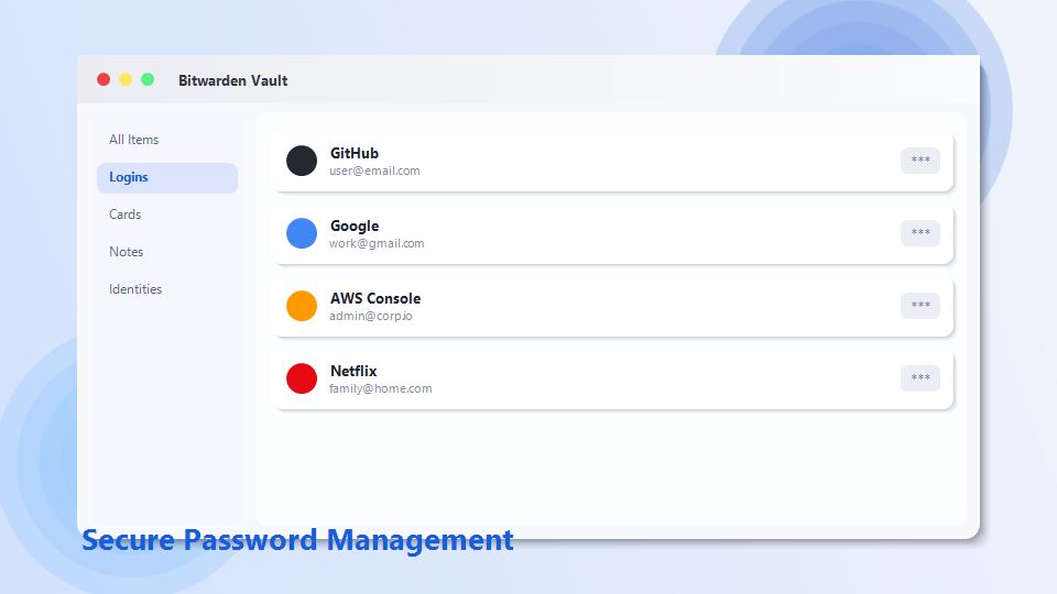 Bitwarden 密码保险箱